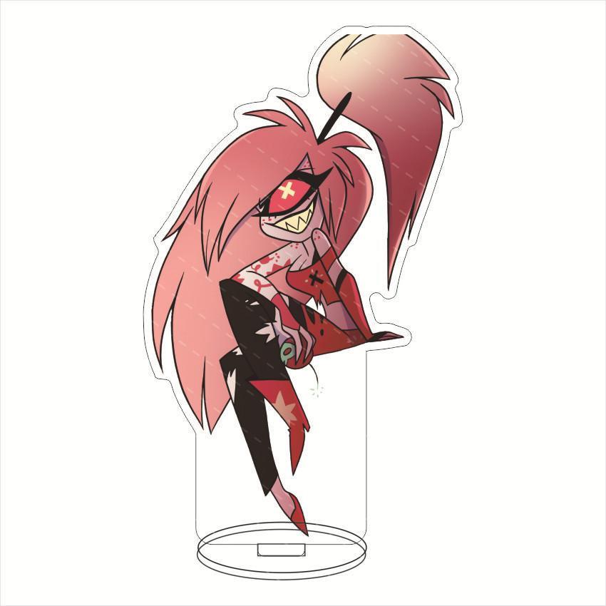 Anime Hazbin Hotel Charlie Morningstar Cosplay Stand Acrylic Figures Vaggie Desktop Standing Sign Model Decor Birthday Gifts