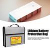 Akku Explosionsschutzbeutel Flammenhemmende Faser Grau Feuerfest Lithium-Akku Schutz Sicherheitsbeutel