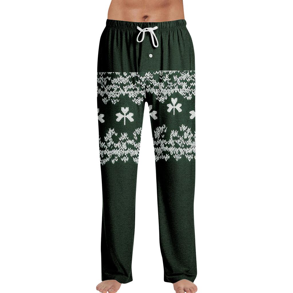 Herren St. St. Patrick's Day Druck Haus Schlafhose