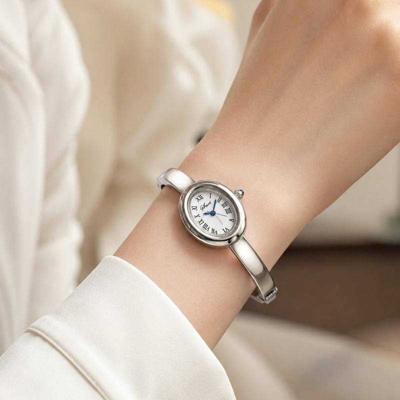 Luxury Brand Oval Women's Watch Stylish Minimalist Ladies Bracelet Quartz Watch Elegant Thin Watches for Woman relogio feminino
