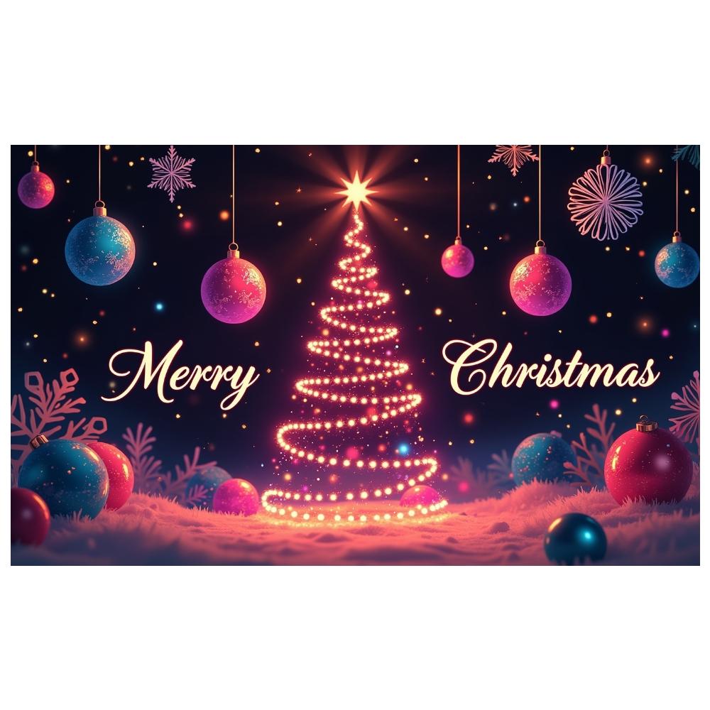 Merry Christmas Banner Holiday Decorative Winter Festive Background Xmas Display Festive Design Holiday Event Backdrop For Home
