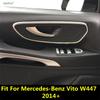 Interior Accessories For Mercedes-Benz Vito W447 2014 - 2025 Car Door Pull Doorknob Handle Bowl Molding Decoration Cover Trim