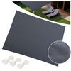 Rectangular Shade Sail 3x4m Plonos PL-885 Gray