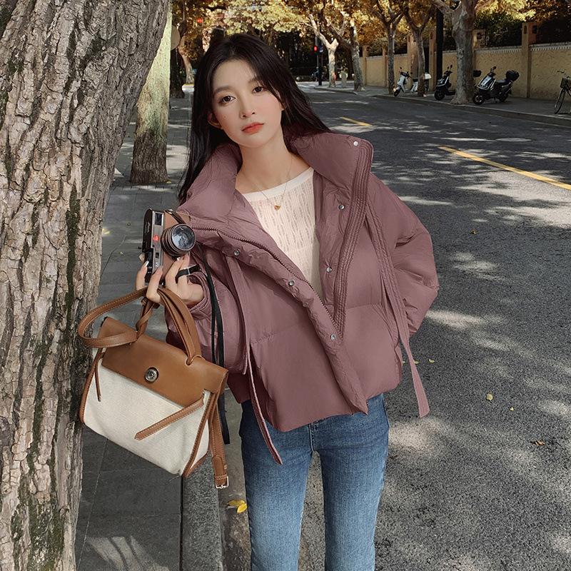 

Новая хлопковая одежда Женская зимняя короткая Корейская версия Чувство дизайна Свободная хлопковая одежда Иностранный стиль Хлопковые куртки L