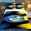 Parramatta Eels Team Crest 3PCS Bedding set,Ideal for 1pc Duvet Cover And 2pcs Pillowcases Perfect for Fan gift,Ideal for Bedroom, Dormitory