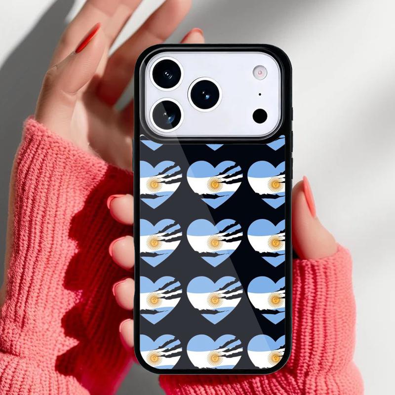 Argentinien Flagge Handyhülle für iPhone 17 16 15 14 13 Pro Max Rückabdeckung für 12 11 Pro Hülle