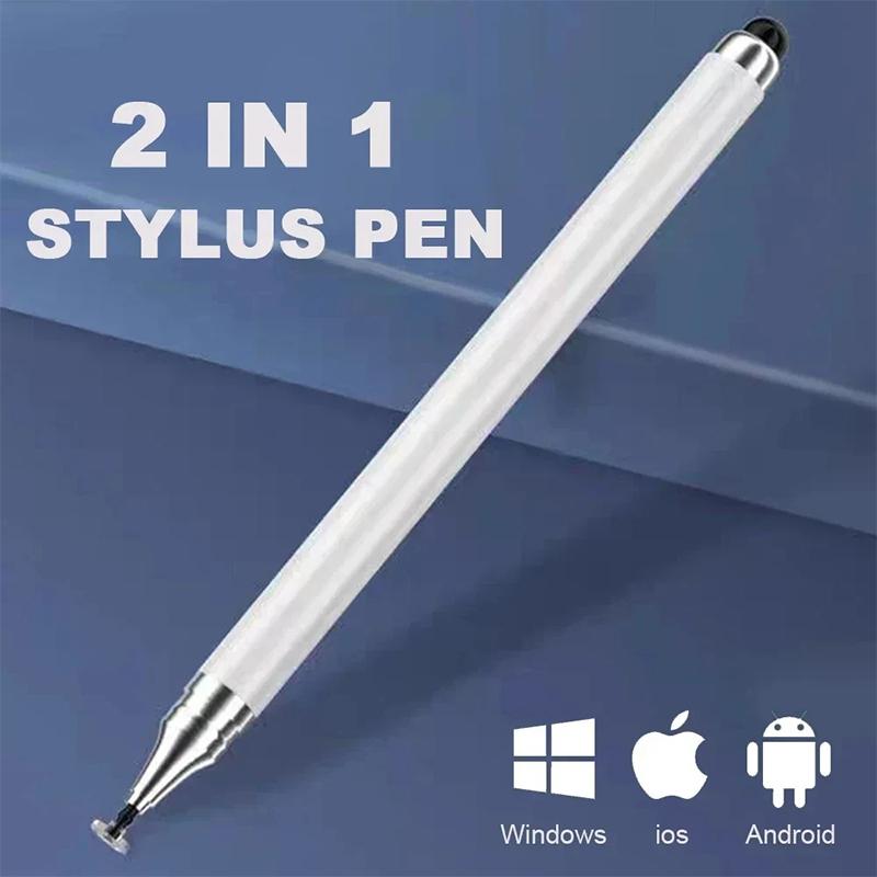 2 in 1 Double Headed High Sensitivity Replaceable Nib Drawing Smart Phone Touch Stylus Universal Tablet Stylus Pen