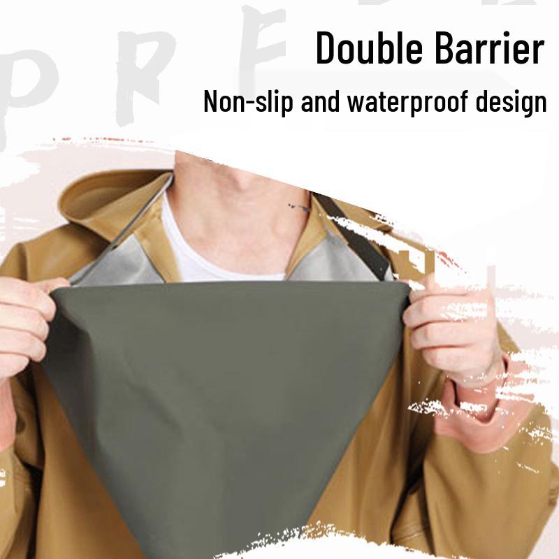 Full Body Waterproof Waders with Skin Suit & Water Shoes for Fishing and Reservoir Activities