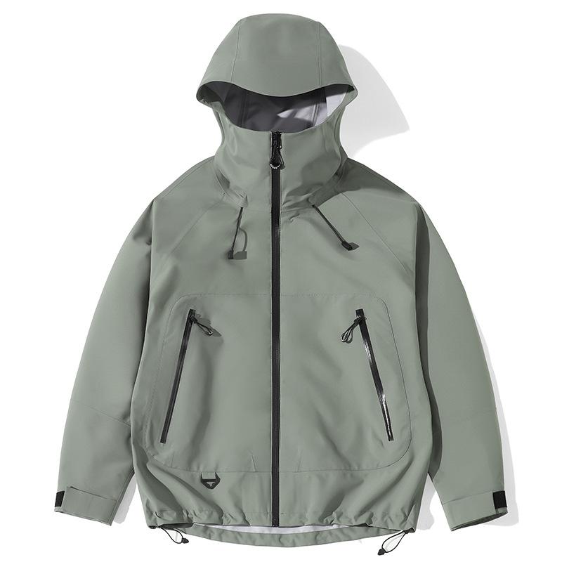 Outdoor Mountain Hard Shell Jacket Couples Windproof Waterproof Mountaineering Suit Full Seam Pressing Glue Can Be Added with Inner Shell