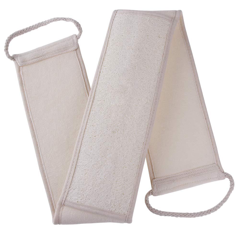 Burete de baie natural cu două fețe lufă și iută