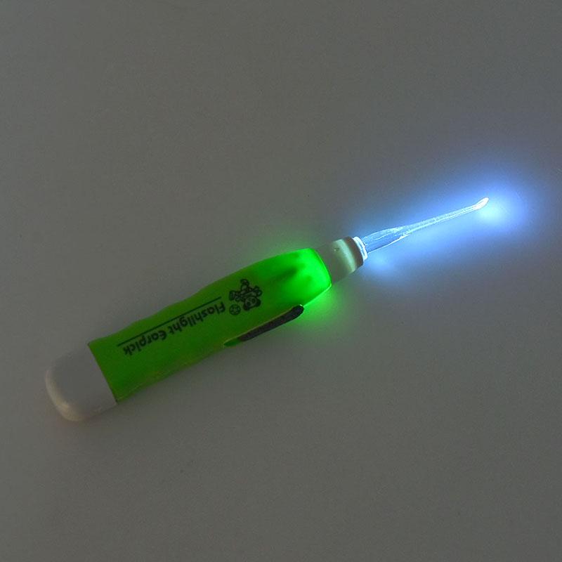 Led Light Ear Wax Remover Earpick With 3 Tips Irrigator Syringe Clean Care Tool