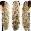Long Clip-in Curly  Jaw Ponytail Clip In Hair Extensions Wavy Hairpiece