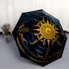 1pc Celestial Mandala Automatic Open/Close Umbrella, Windproof, Folding Compact Umbrella with Lightweight Design for Women/Men030