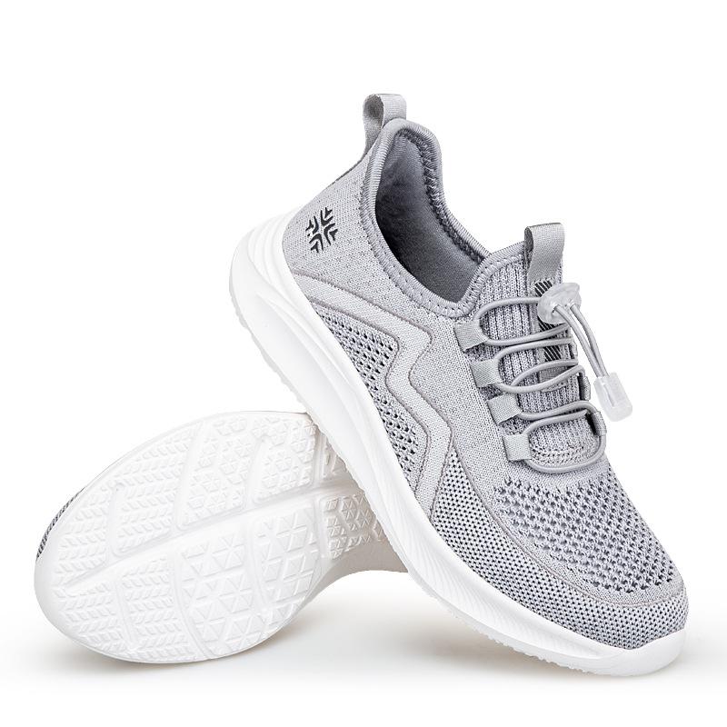 Women's shoes fly-woven mesh four-season elderly shoes casual outdoor sports elderly shoes wide instep breathable lightweight mother shoes