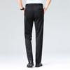Men's Solid Color Casual Stretch Trousers Men's Loose Straight Suit Pants