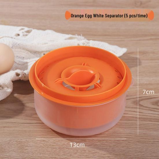 

Детский венчик для взбивания яиц и сепаратор яичного белка - Кухонный гаджет для отделения желтка от белка оранжевый