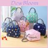 Neue Lunchtasche mit floralem Design aus Oxford-Gewebe, isoliert, für Schüler und Büroangestellte, dicke Aluminiumfolientasche