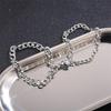 Fashion Simple Heart Shape Magnetic Couple Bracelet Silver Color Personality Vintage Women Man Promise Bracelet Lover Jewelry