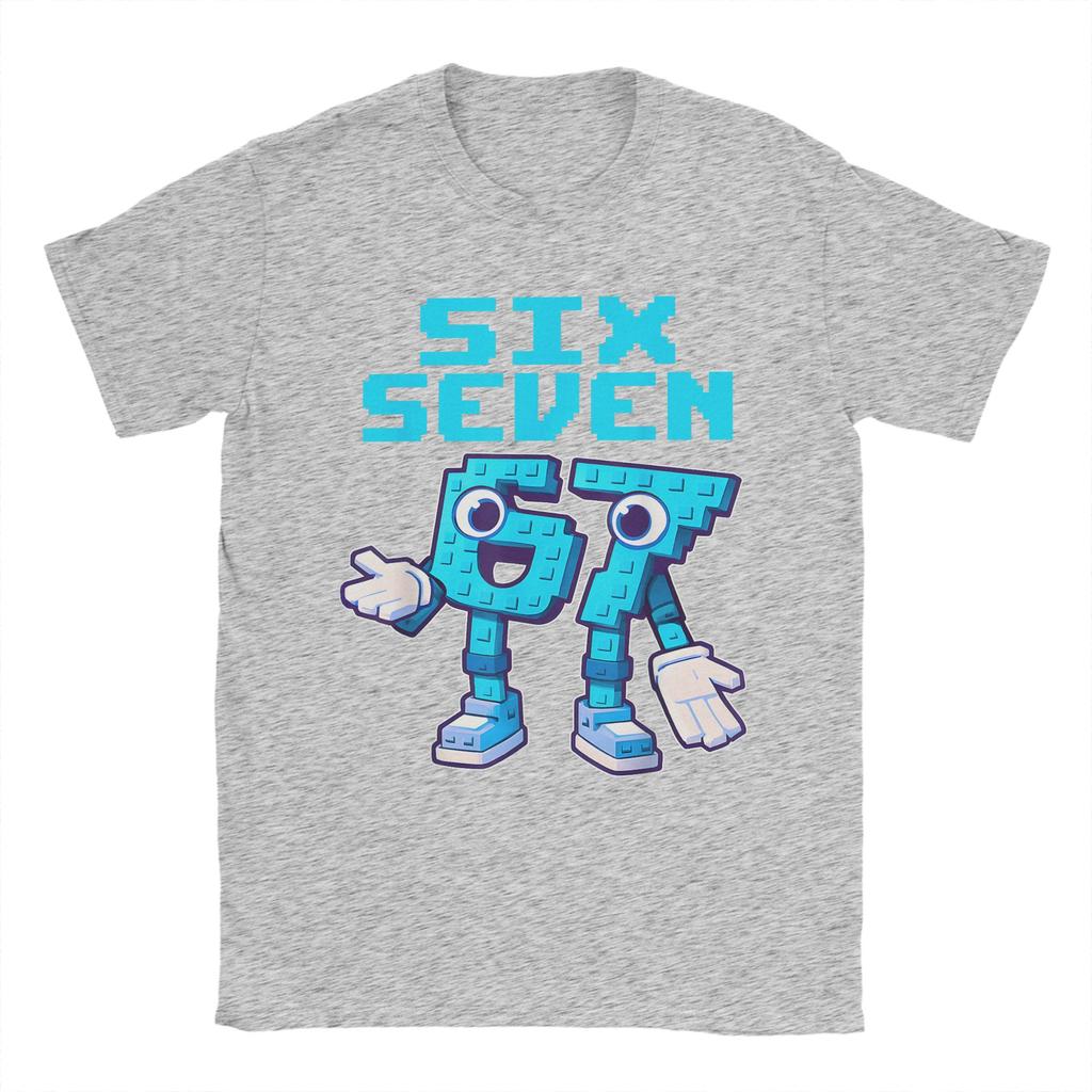 67 Six Seven 67 Funny Italian Brainrot TShirts Unisex Casual 100 Cotton Tees Crewneck Short Sleeve T Shirts Big Size Tops