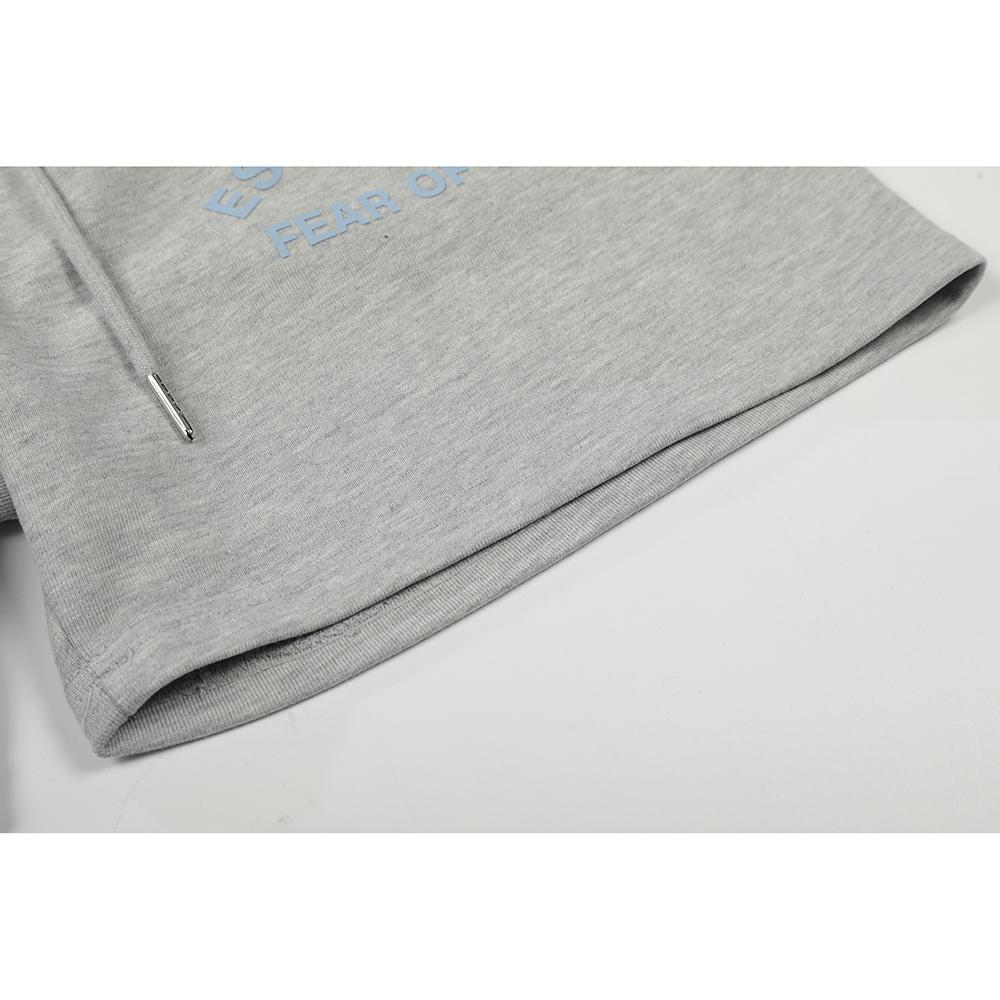 Fear of God Pantaloncini da ginnastica Essentials con stampa di lettere curve Unisex Oversize Cotone Coulisse Vita Elastica Streetwear Casual Sportivi Pantaloncini al Ginocchio