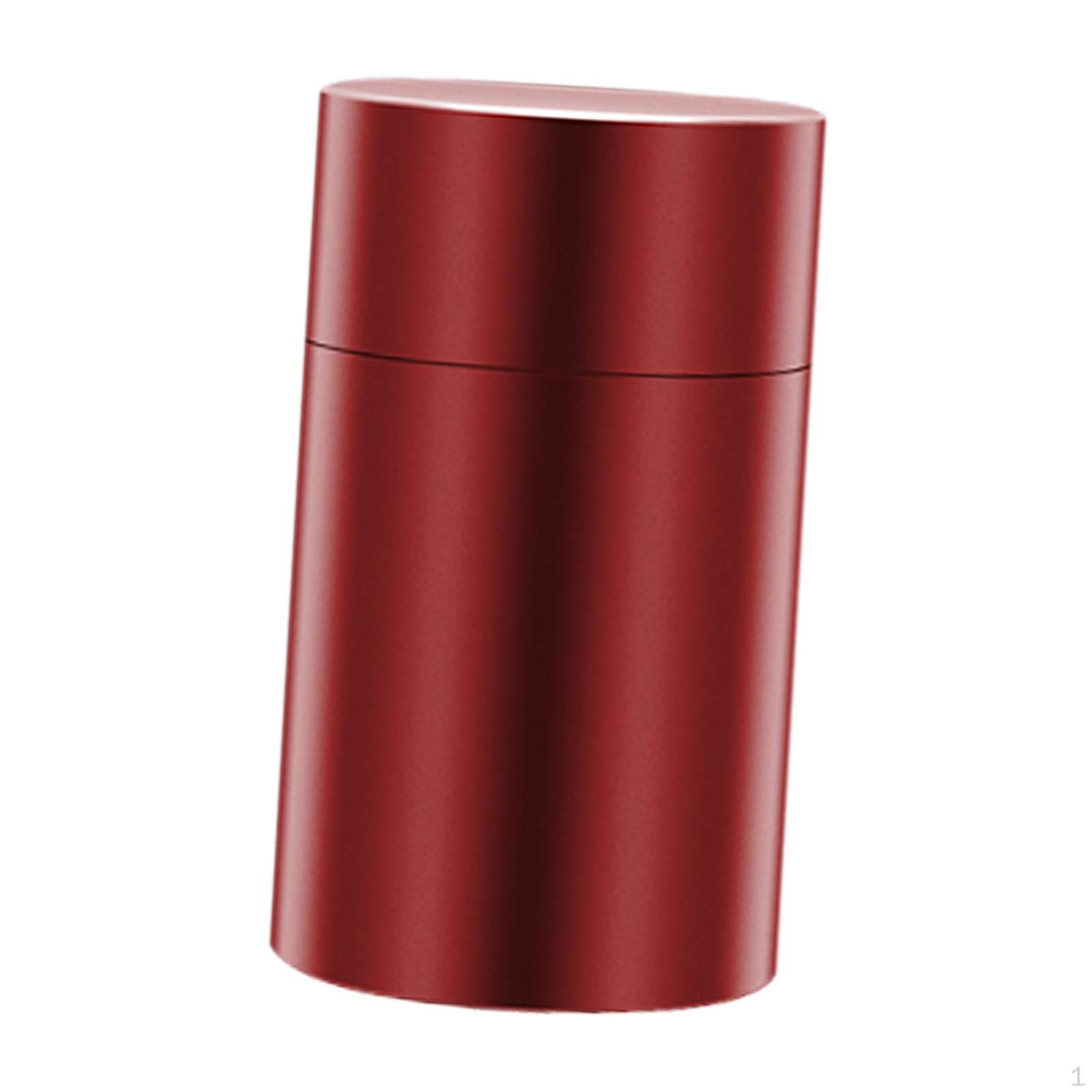 

Aluminum Sealed Storage Jar ,Metal Tin ,Airtight Smellproof Container, Portable ,for Cereal червоний