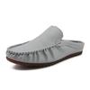 2026 Summer Semi Drag Casual Shoes Mules Men Backless Loafers Slippers Peas Shoes Slip On Flats Man Slides Sandals