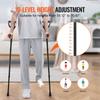 Forearm Crutches 10-Level Height Adjustable Walking Crutches 1 Pair 350LBS