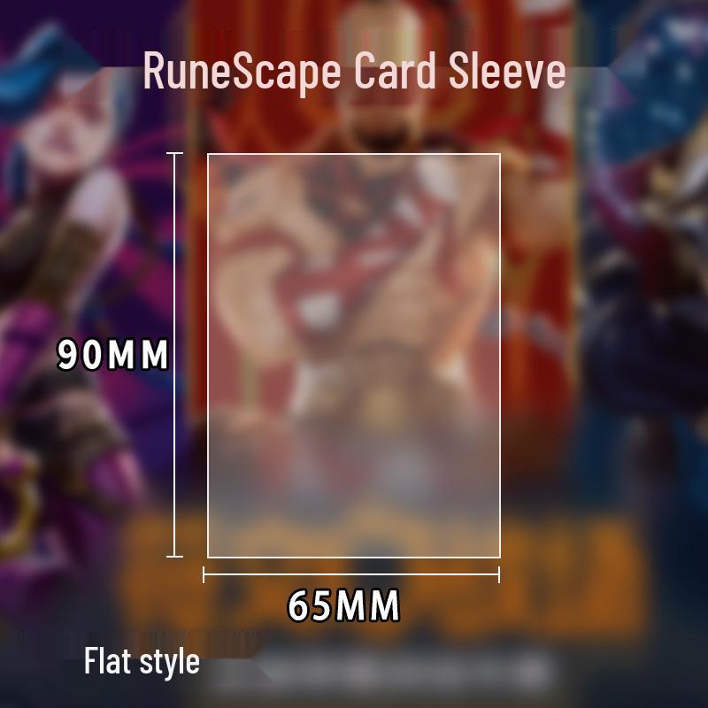 Rune Battlefield Transparent Frosted Card Sleeves: Scratch & Wear-Resistant, High Transparency, Thickened for Competition.