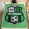 Football Club Sassuolo, Coperta in Flanella con Fantasia, Alta qualità, Confortevole per Tutte le Stagioni, Arredamento per la Casa, Calore e Comfort, Perfetta per Regali.