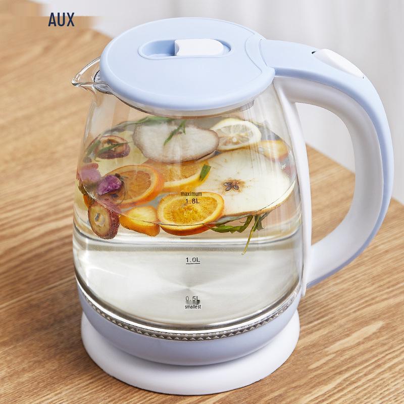 

Aux 1.8L Electric Kettle: Large Capacity Tea Maker with Automatic Power-Off синий