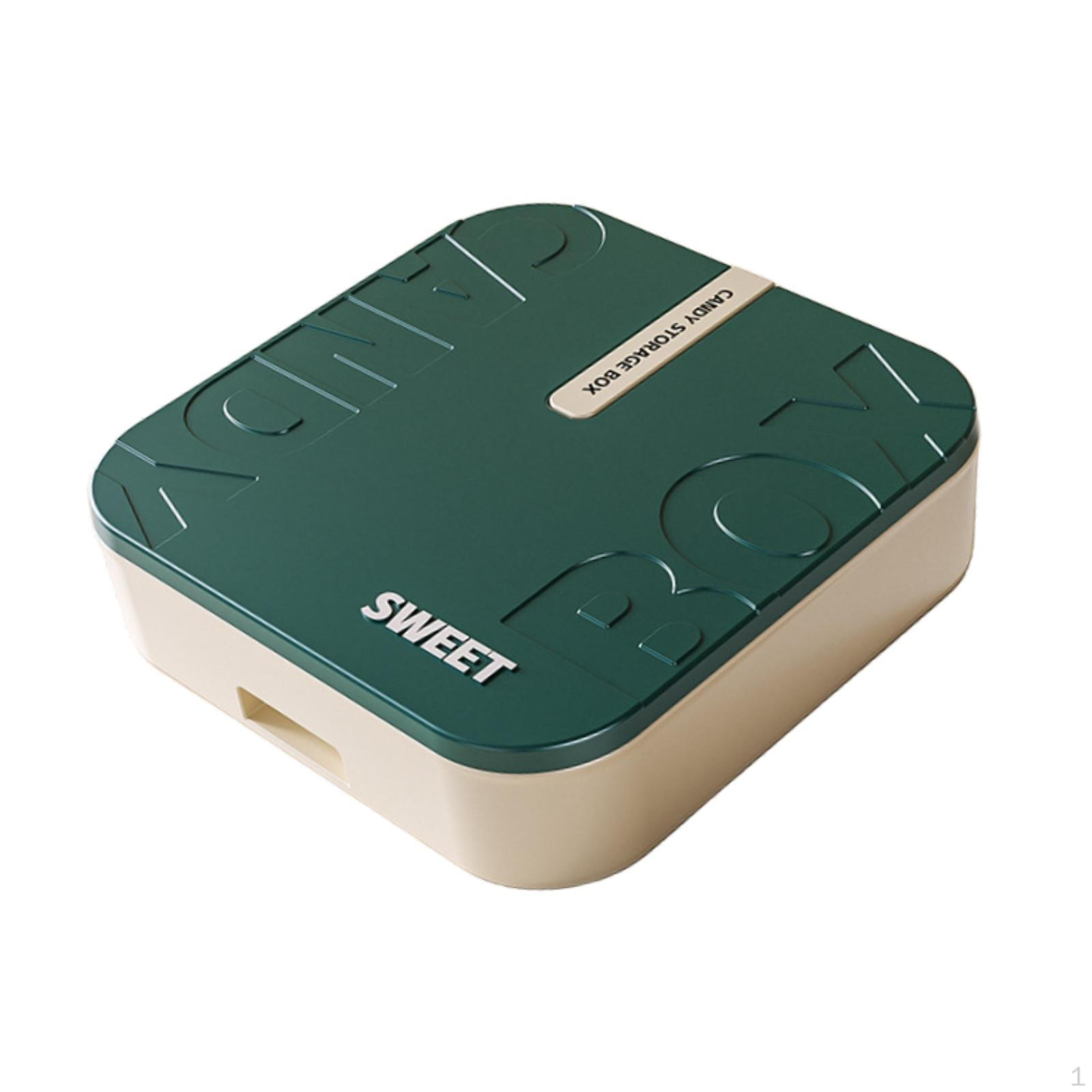 

Разделенный поднос для сервировки с крышкой, тарелка для орехов, конфет, закусок, контейнер для дома, гостиной 25.5cmx25.5cmx6cm_Single Layer