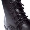 Boots for for Side 8 for Girls [KYOETSU] Children, Hakama, Lace-up, Zipper, Holes, (18.0cm, Black)