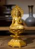 15cm Kokuzo Bosatsu Buddhist Statue by Sculptor Shuun Protective deity of the zodiac for those born in the years of the Ox and Takaoka (Gold