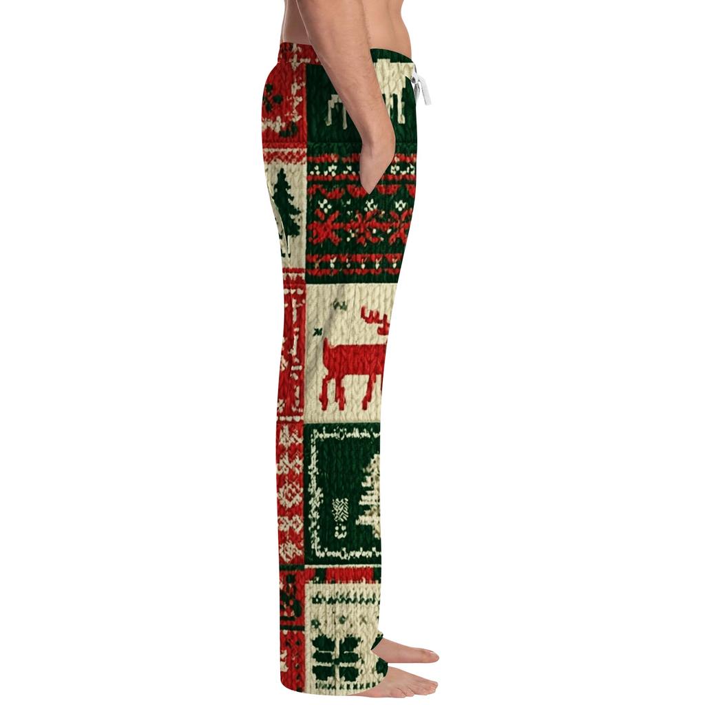 Men's Christmas Printed Pajama Pants for Sleep and Casual Wear