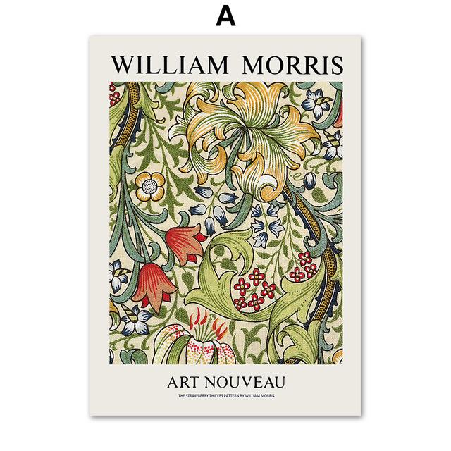 

Уильям Моррис красочные абстрактные цветы настенная живопись на холсте плакаты на скандинавскую тему и принты настенные панно для декора гостиной 21cm×30cm NoFrame