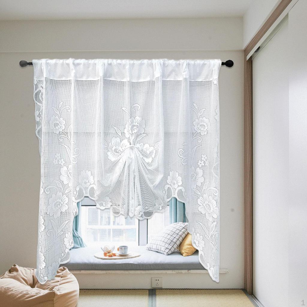 Breathable Swag Valance for Small Rod Pocket Design Bathroom and Hotel