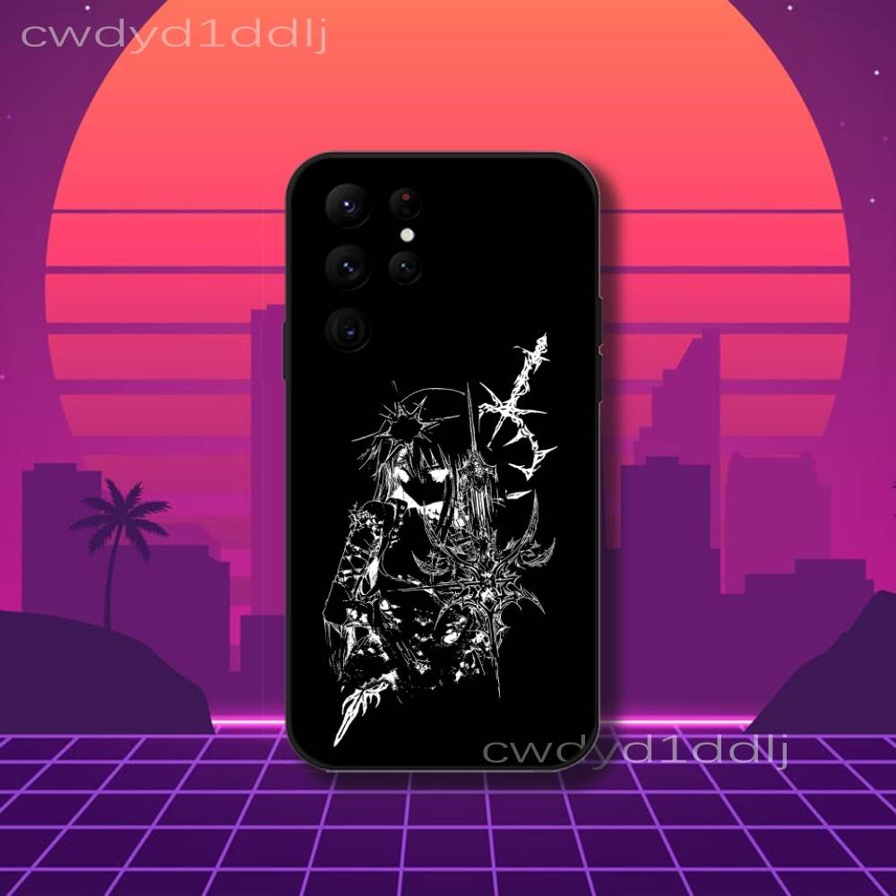 G-Gothic Cyber Sigil Cybersigilism Phone Case For Samsung S10,S21,FE,S21 ,S26,S25,S24,S23,Ultra,S9,S22,Plus Black Shockproof