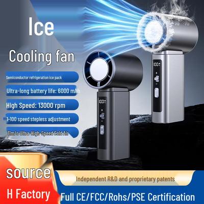 2026 Portable High-Speed Ice Pack Mini Rechargeable Fan