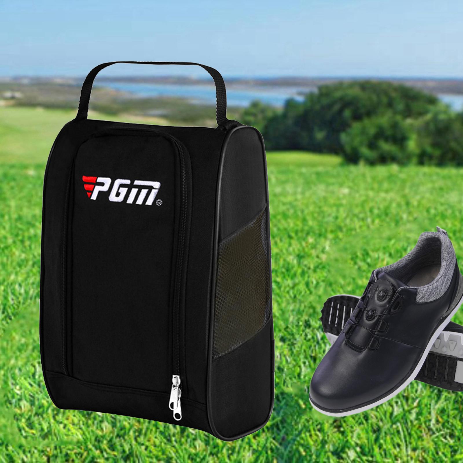 

Golf Sport Shoes Bag Multifunction Travel Tote Bag Practical Travel Pack Pouch Waterproof Dustproof Handbags for Travelling чорний