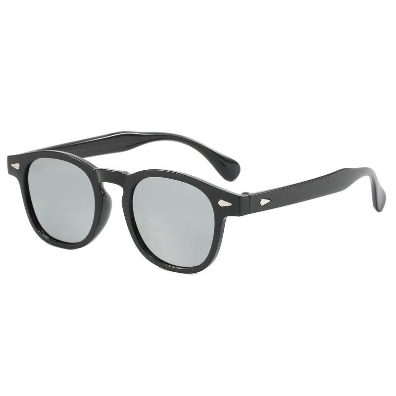 

Винтажные Овальные Классические 4 Маленьких Шипа Стильные Солнцезащитные Очки для Мужчин Женщин Унисекс Декоративные Ретро black