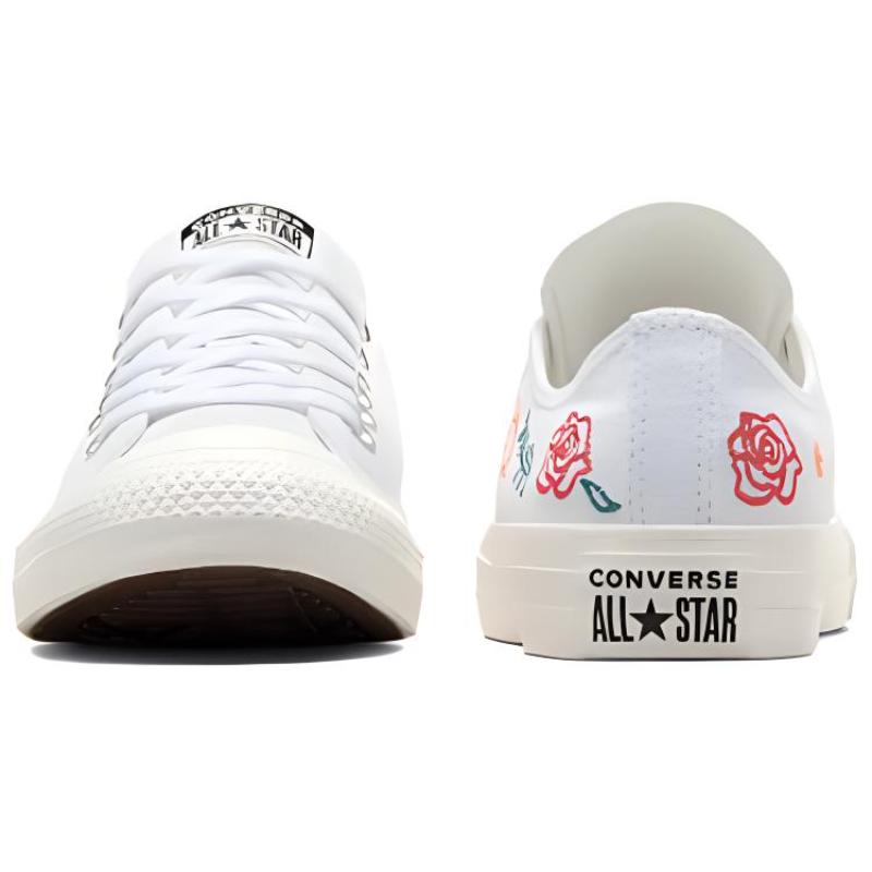 Converse Chuck Taylor All Star Comfortable & Versatile Non-Slip Shock Absorbing Low-Top Canvas Shoes Women's White
