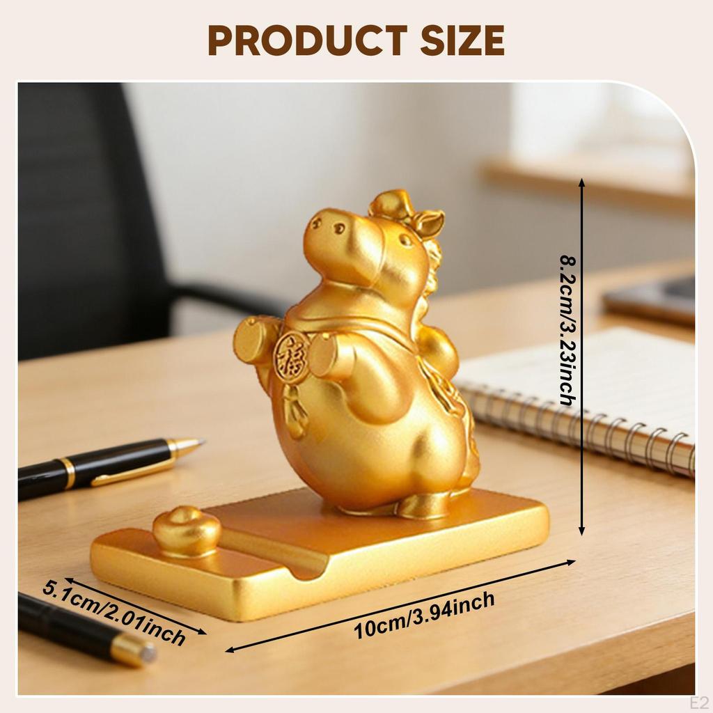 Cardboard Horse Figurine, Sculpture, Tabletop Phone Stand, Desk Ornament, Resin Animal, Suitable for