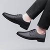 Fashion Versatile Casual Sneakers Formal Genuine Leather Shoes for Men Lace Up Oxfords Shoes Male Wedding Party Office Business Footwear