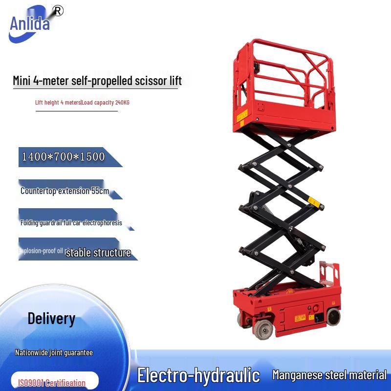 Self-Propelled Electric Hydraulic Scissor Lift Platform