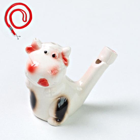 Mini Keramik Wasservogel Pfeife Niedliche Chinesische Tierkreiszeichen Tiere Geräuschmacher mit Aufhängeschnur Nachahmung Vogelruf Pfeife Kinderspielzeug für die Badewanne