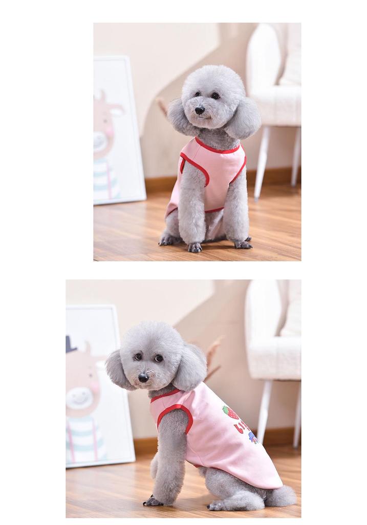 Cartoon Vest for Small & Medium Dogs: Spring & Summer Pet Apparel for Shiba Inu, Bichon Frise, Corgi