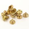 10Pcs Premium Brass Sunflower Screws 10x4x4mm Sturdy Flat Rivets Easy Use Eco Friendly for Belt Harness Nail Book Luggage Craft