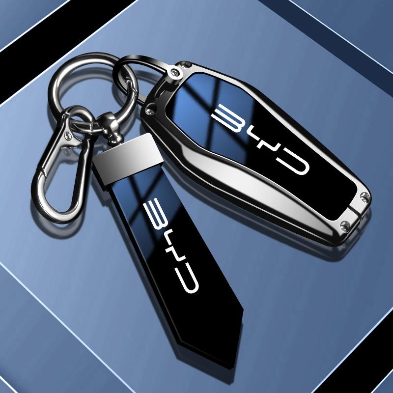 Étui Porte-Clé Télécommande Voiture Coque Housse Sac pour BYD Song Plus Atto 3 Han EV Tang DM Qin Seal Dolphin Accessoires Porte-Clés