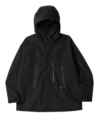 Travel 3-Layer Summit Hood Windbreaker Black