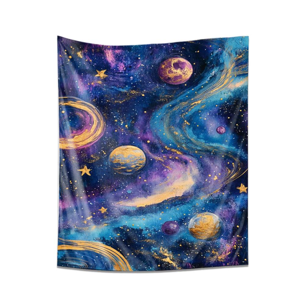 Cosmic Galaxy Tapestry Art for Bedroom  Living Room 74x94cm(29x37in)